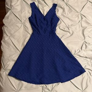 Charlotte Russe Royal Blue Textured Mini Dress